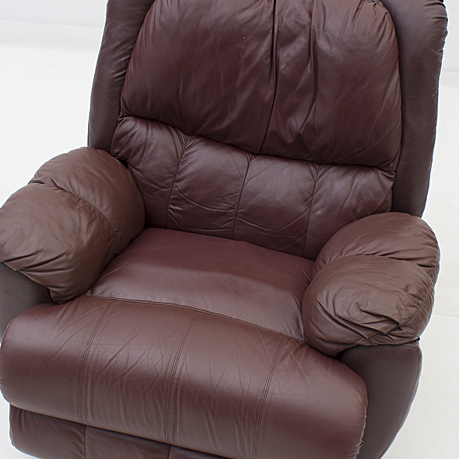 Burgundy Leather Rocker Recliner