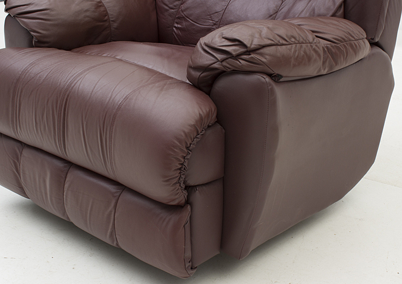 Burgundy Leather Rocker Recliner