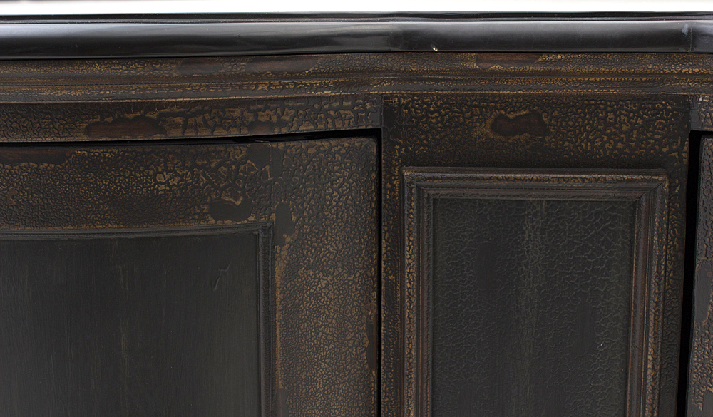 Double Bow Front Console Table with Granite Top by Pulaski