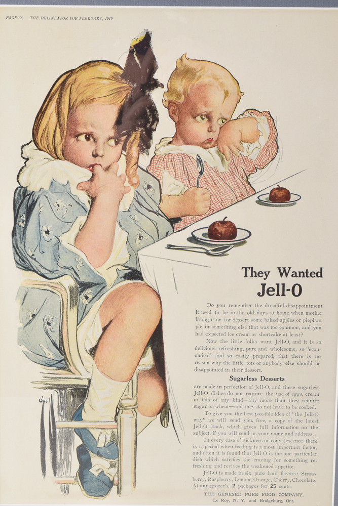 Original 1919 Jell-O Advertisement from "The Delineator" Magazine