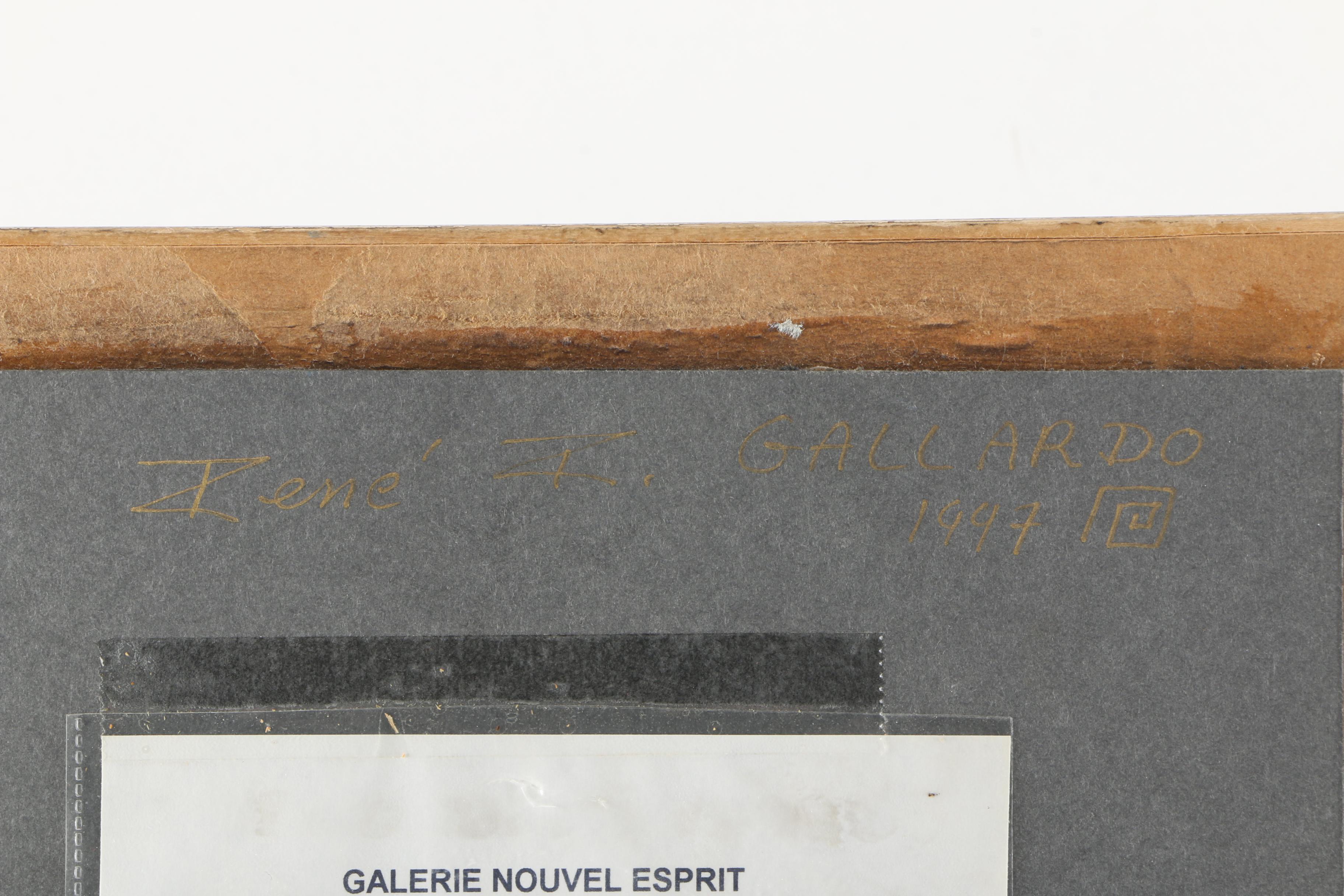 Rene Garllardo Original Mixed Media Artwork "Angel/ Modern Loon"