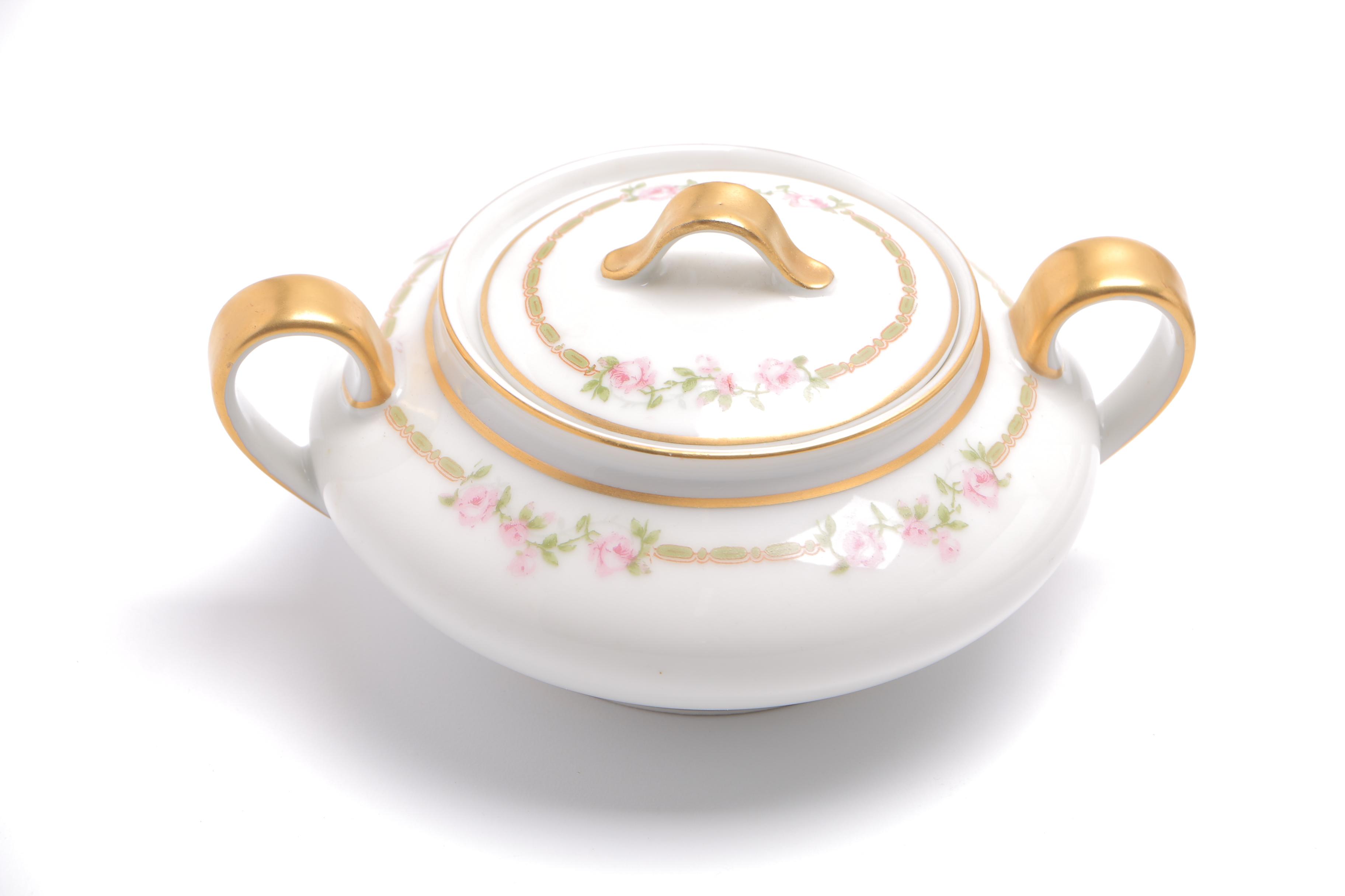 Pink Floral Haviland Limoges China Set