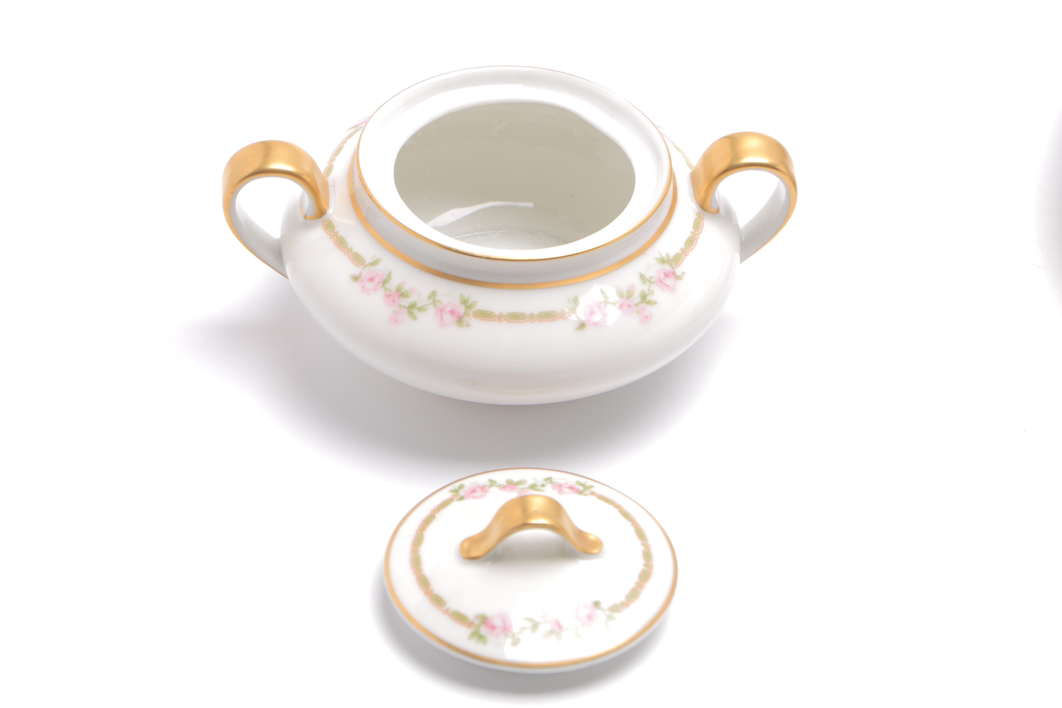 Pink Floral Haviland Limoges China Set