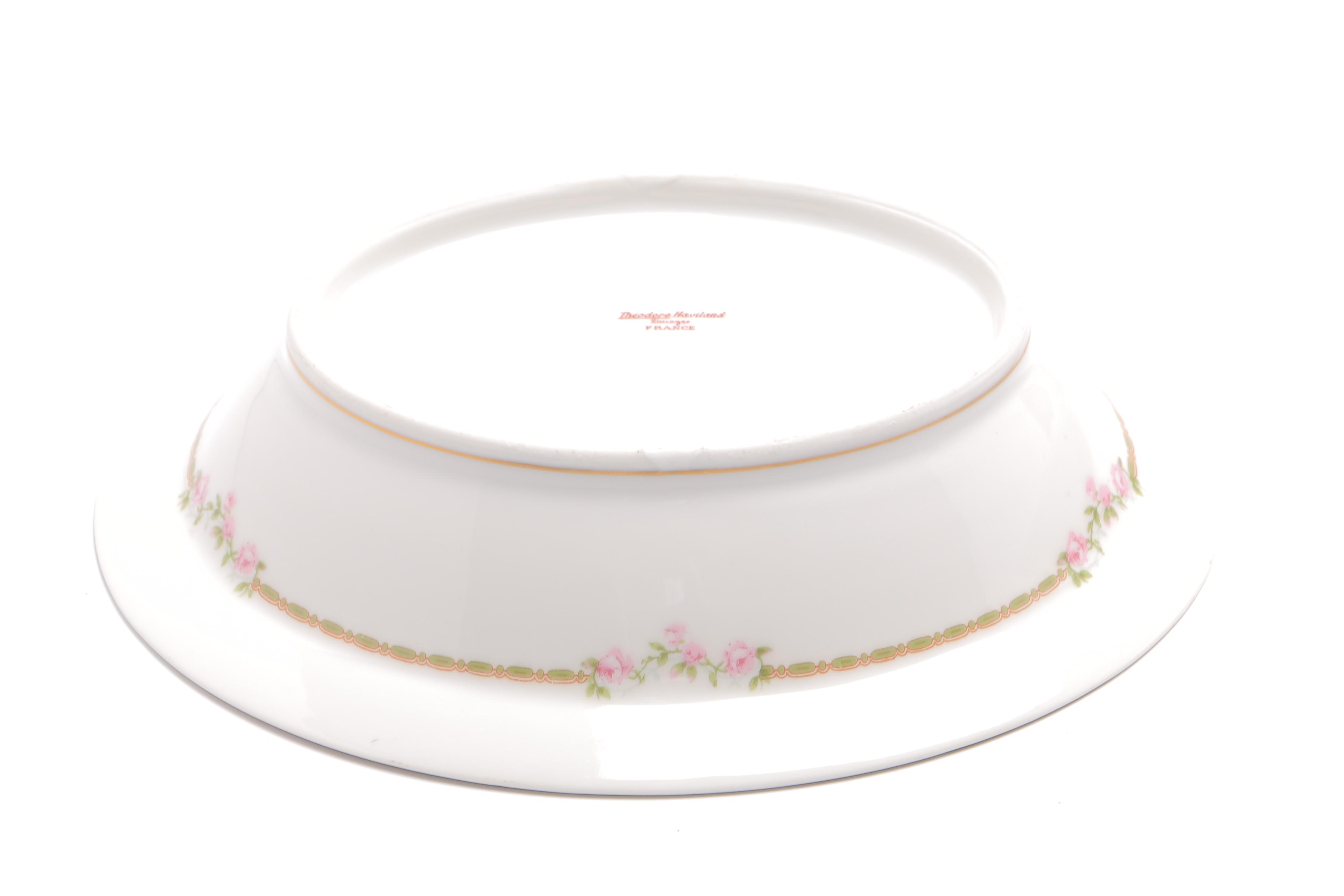 Pink Floral Haviland Limoges China Set