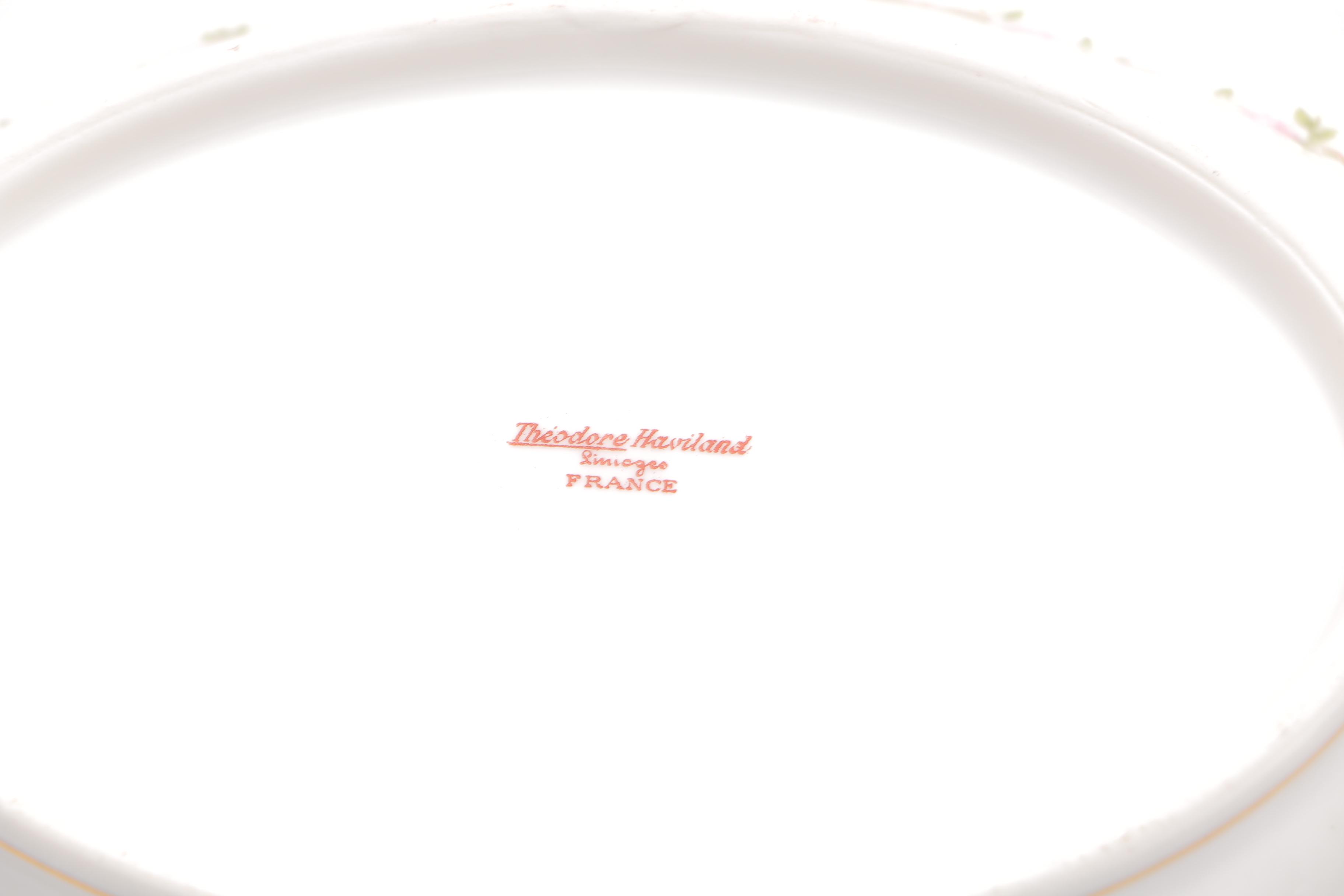 Pink Floral Haviland Limoges China Set