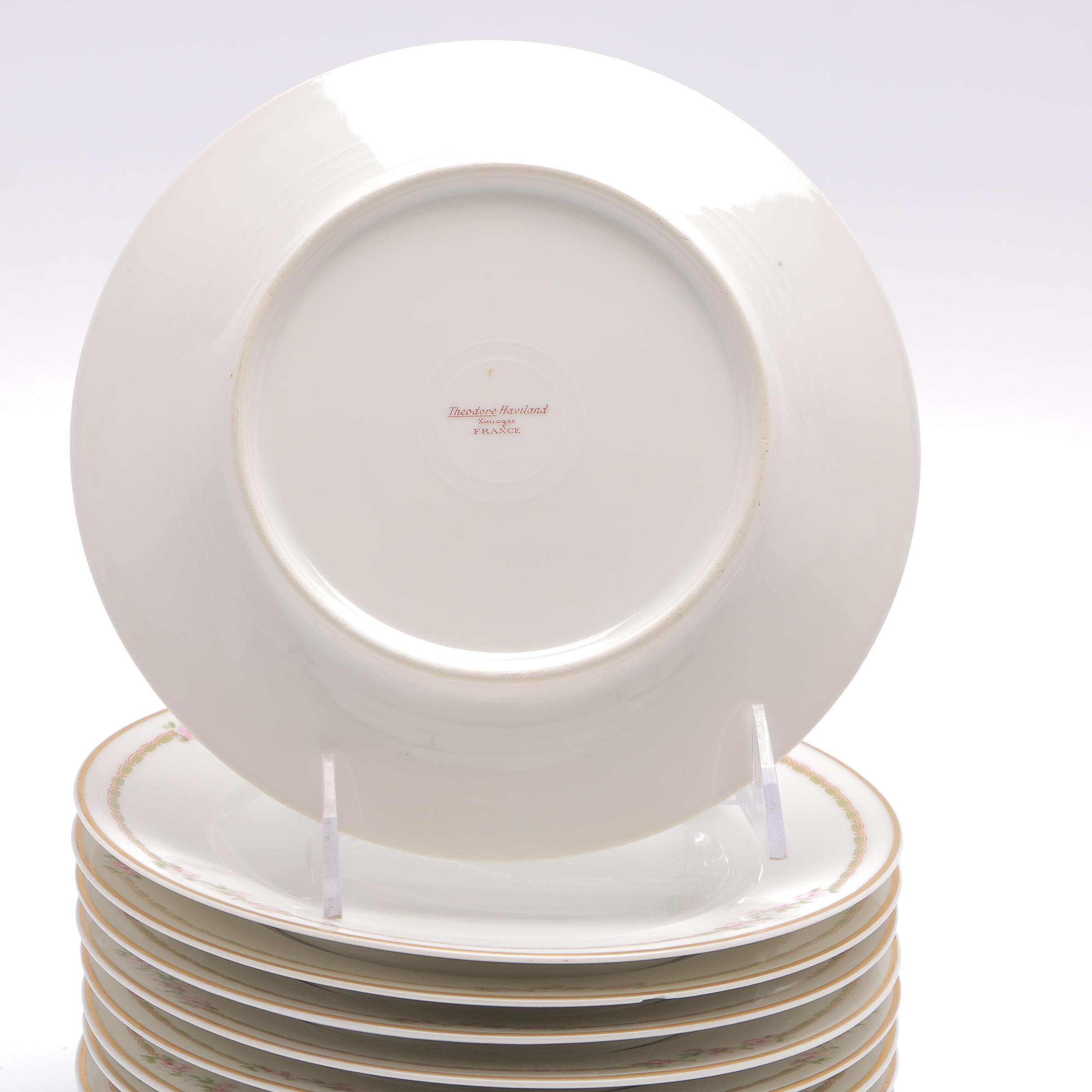 Pink Floral Haviland Limoges China Set