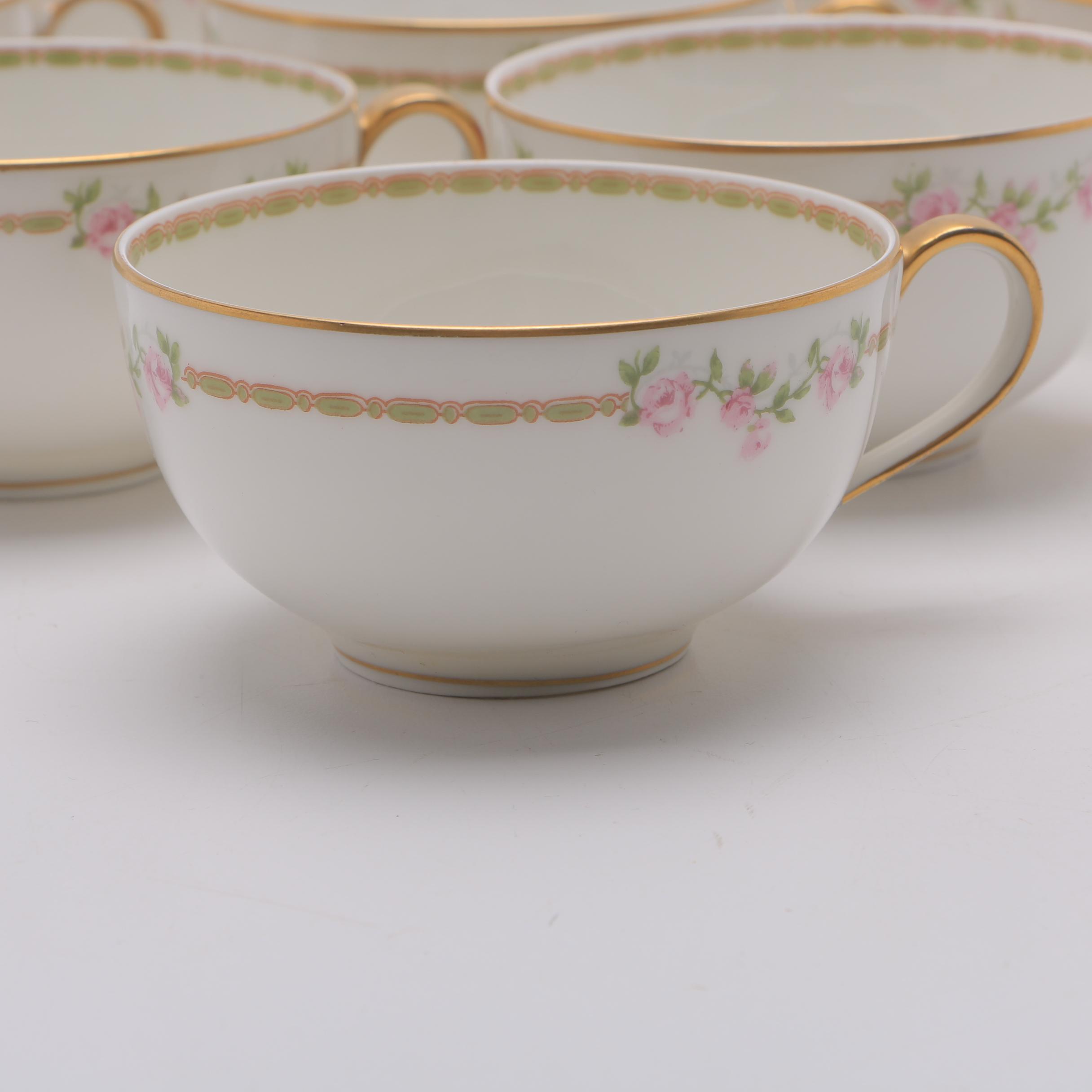 Pink Floral Haviland Limoges China Set