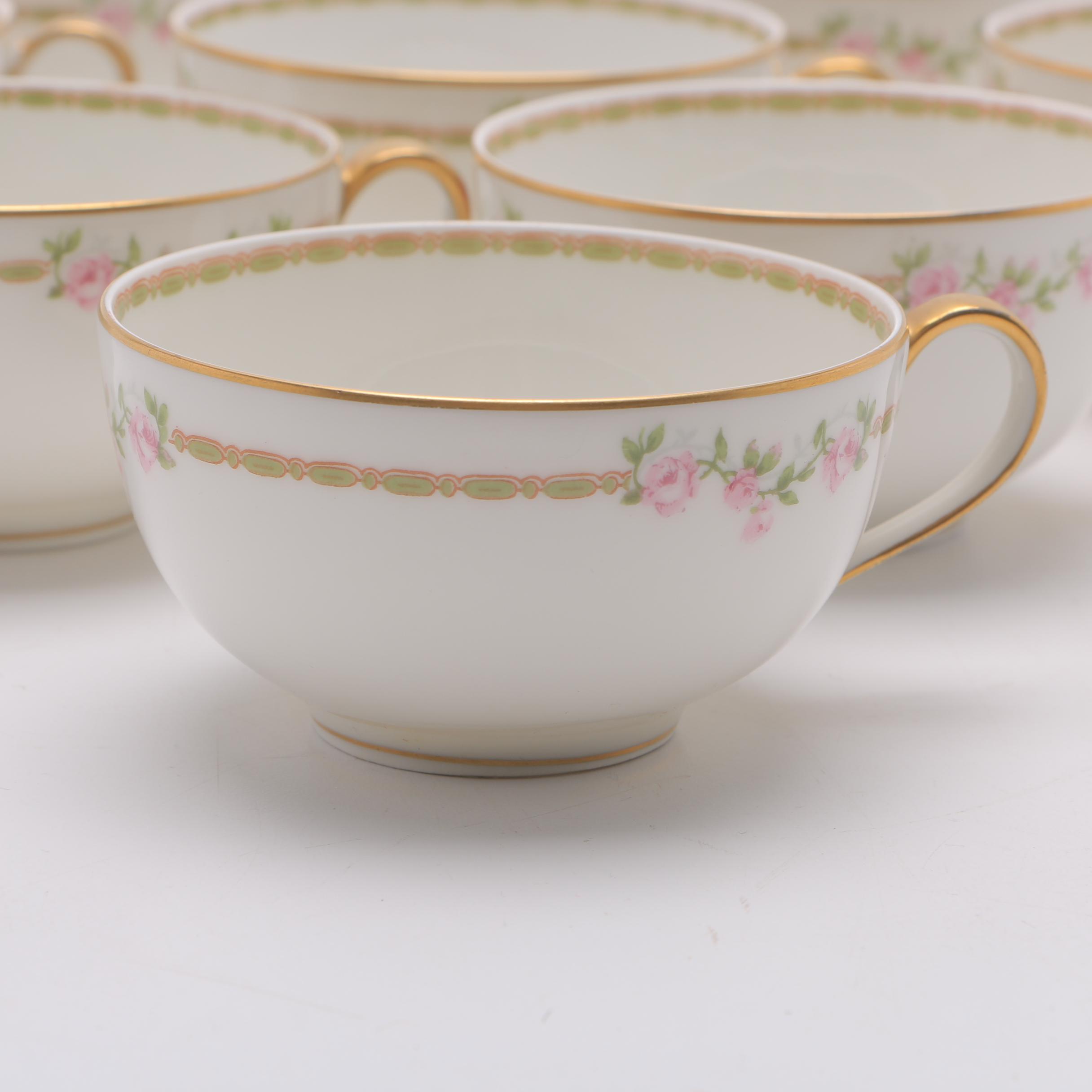 Pink Floral Haviland Limoges China Set