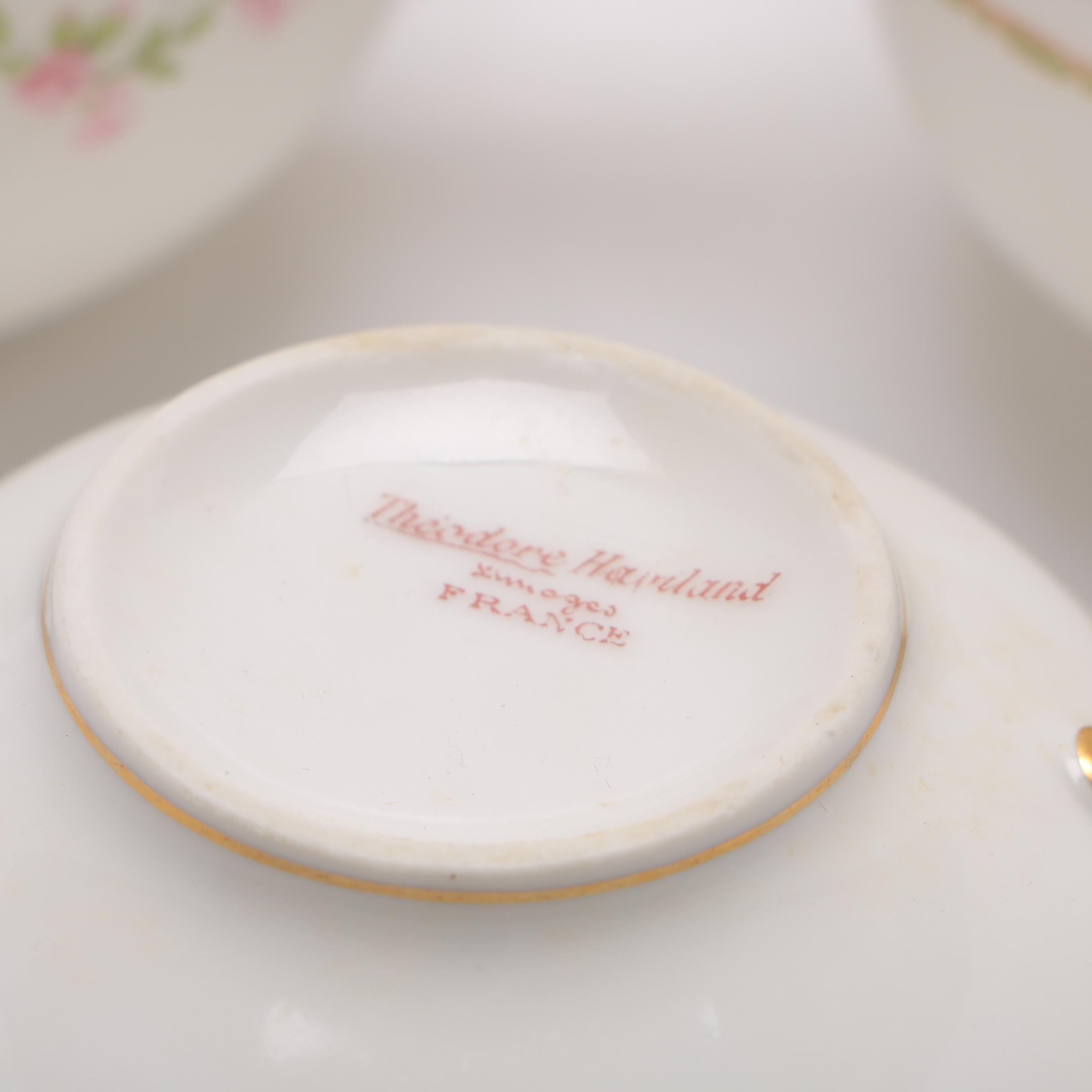 Pink Floral Haviland Limoges China Set