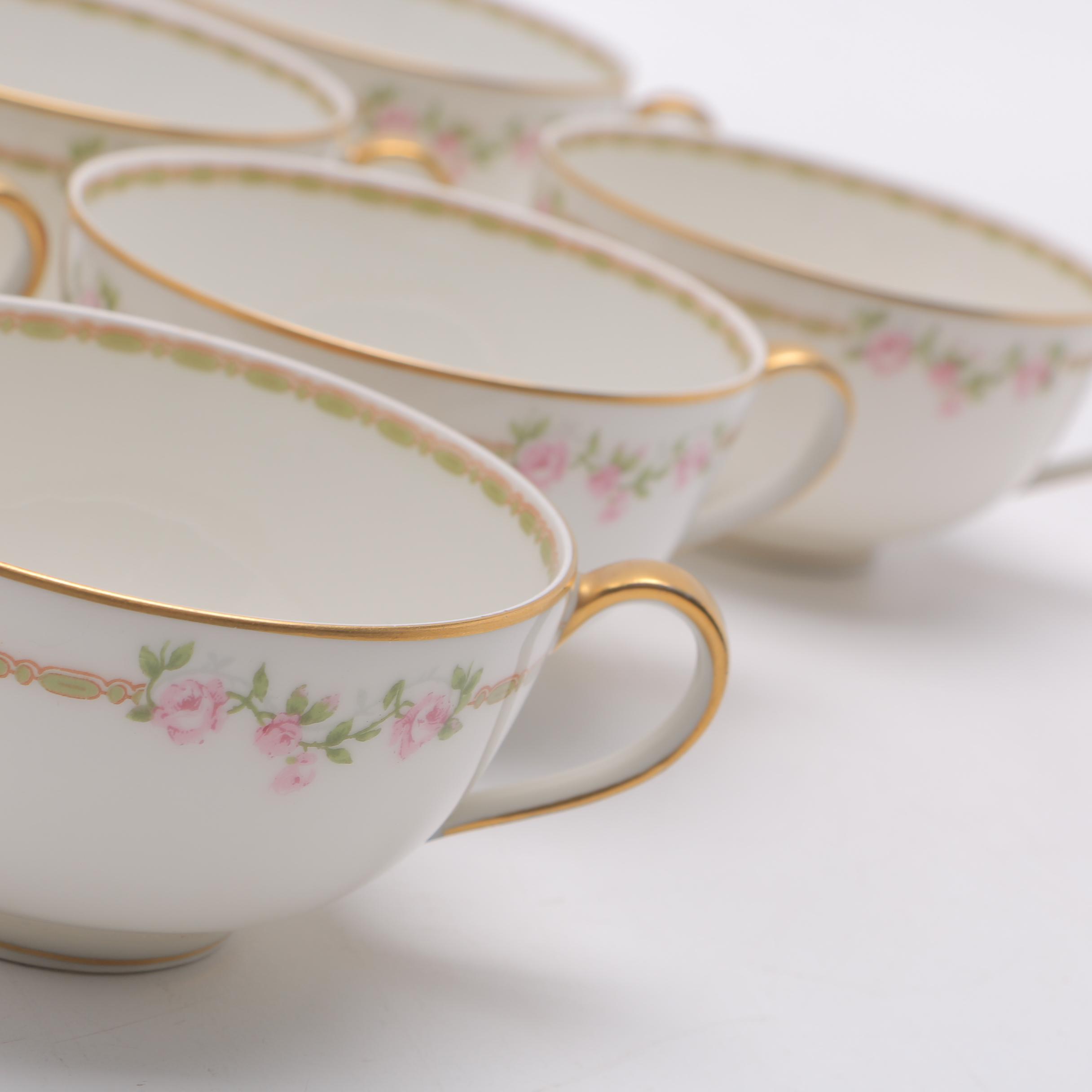 Pink Floral Haviland Limoges China Set
