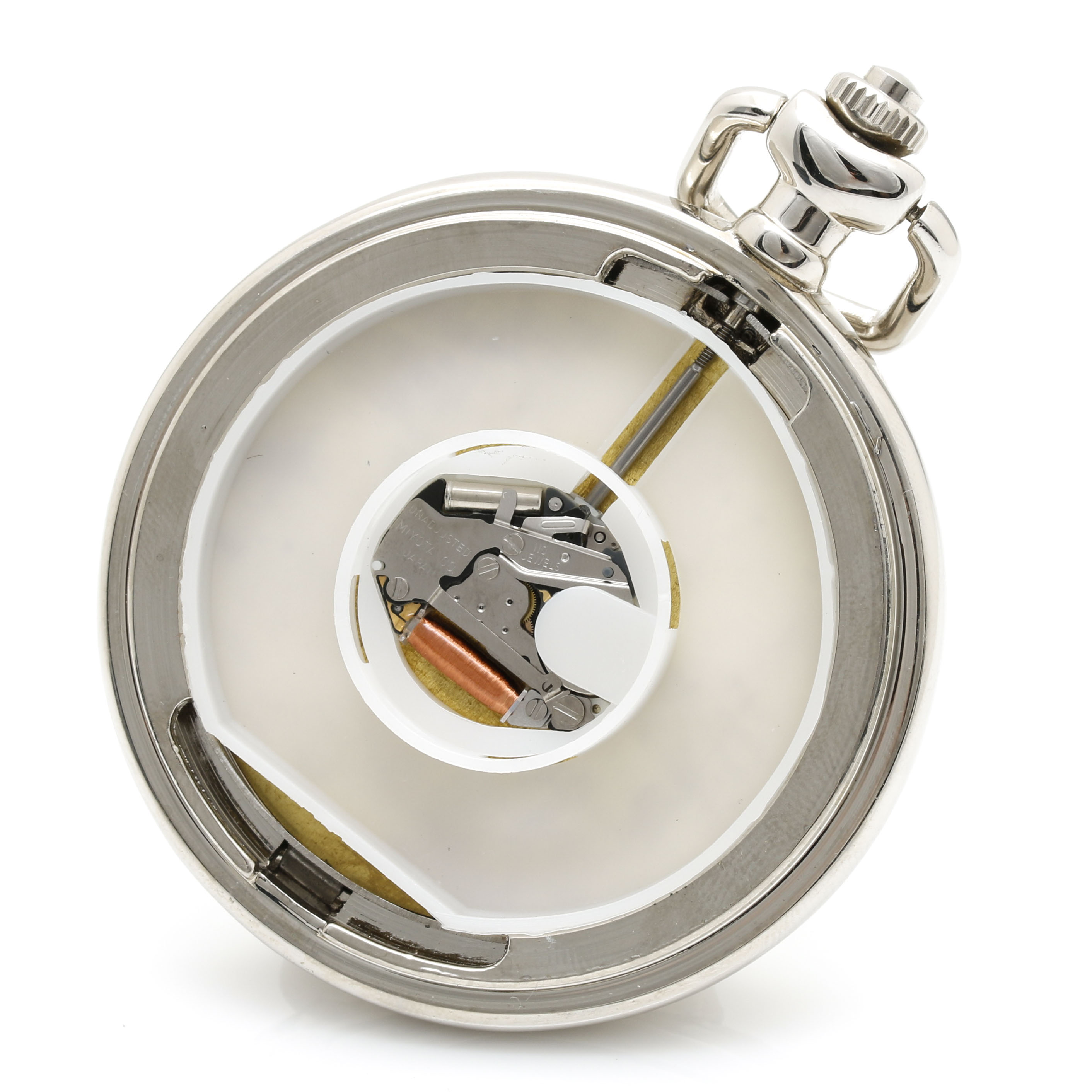 Franklin Mint "Collector Watch" Harley Davidson Knucklehead Pocket Watch, Fob Chain, and Belt Clip Pouch