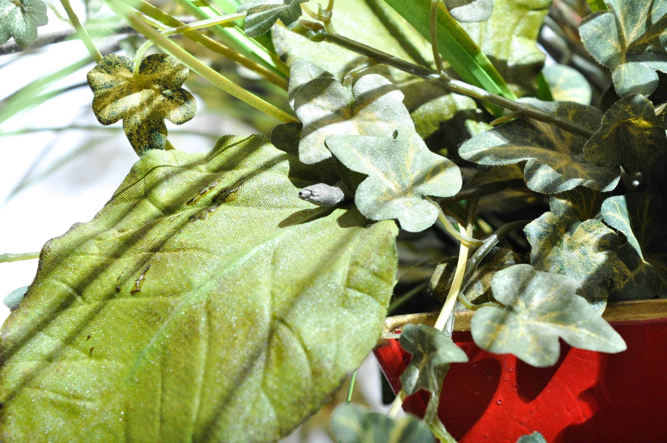 Pair of Decorative Silk Arrangements