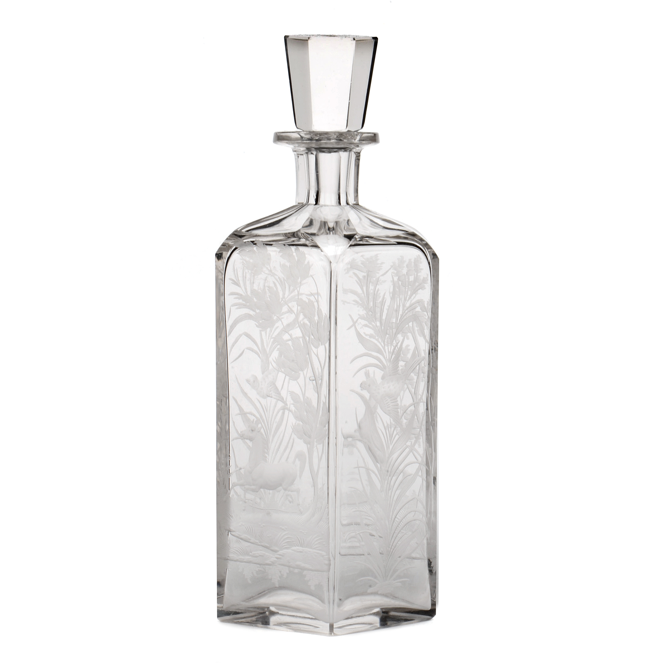 Etched Glass Decanter