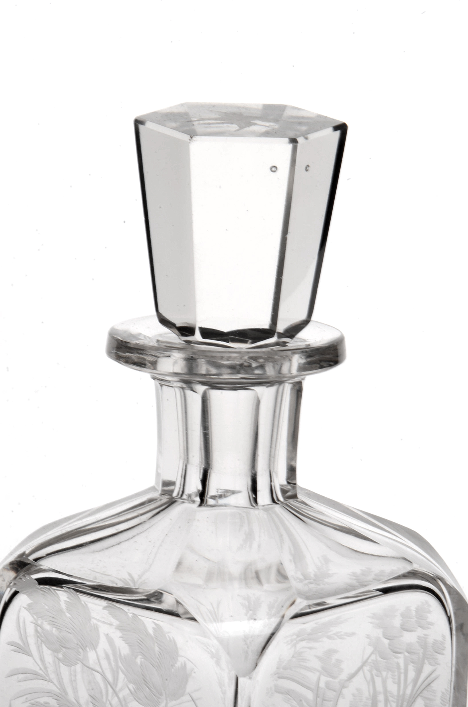 Etched Glass Decanter