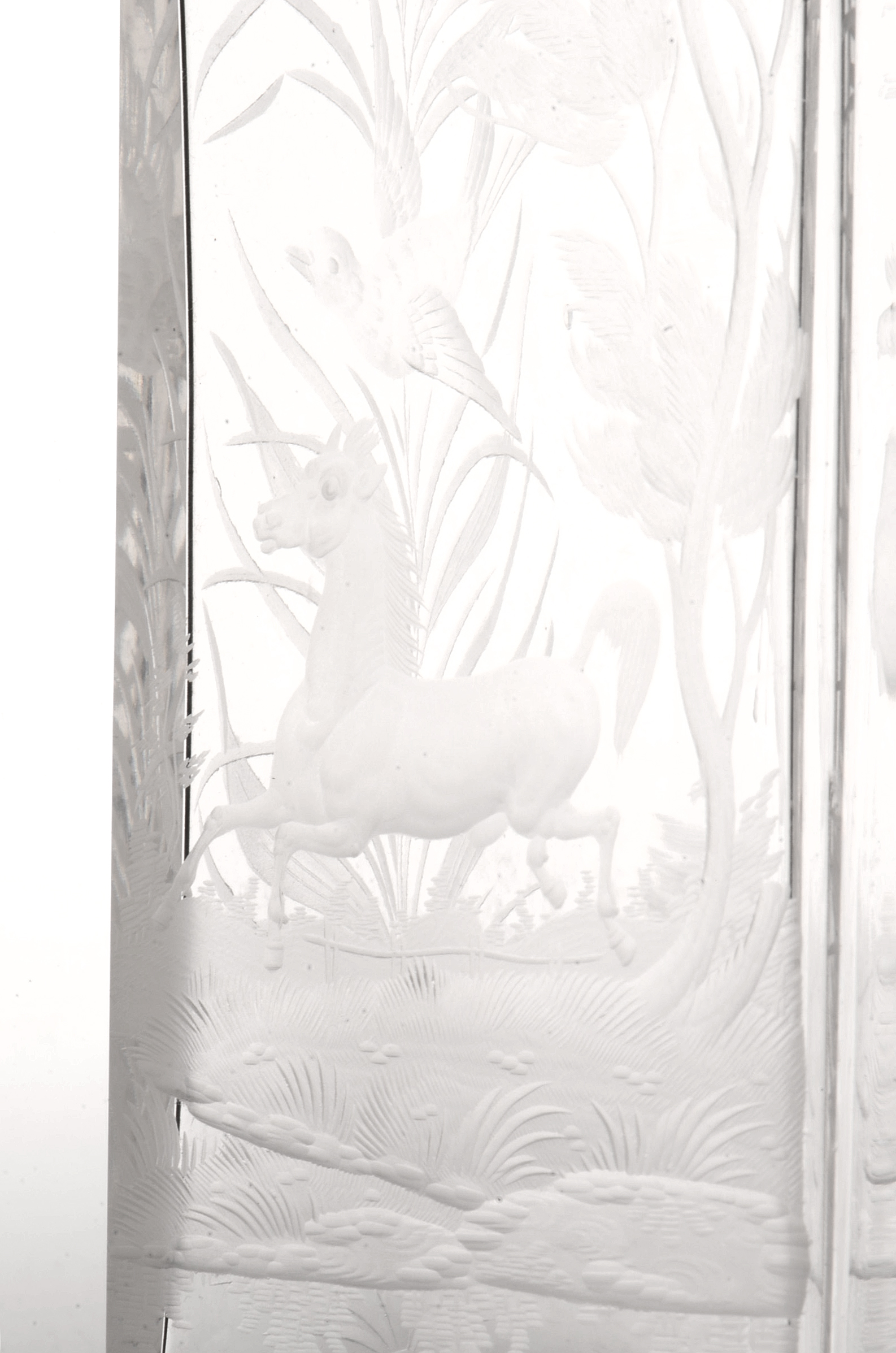 Etched Glass Decanter