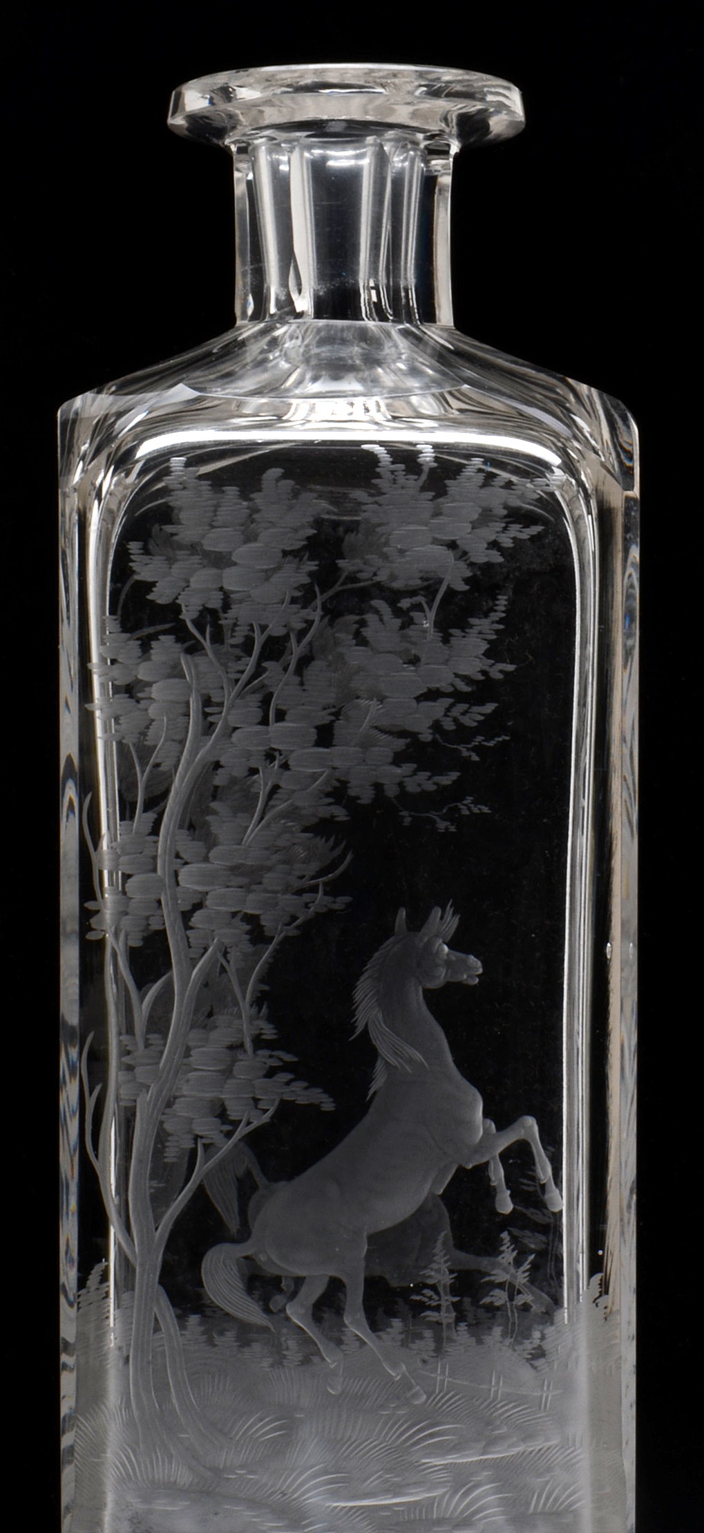 Etched Glass Decanter
