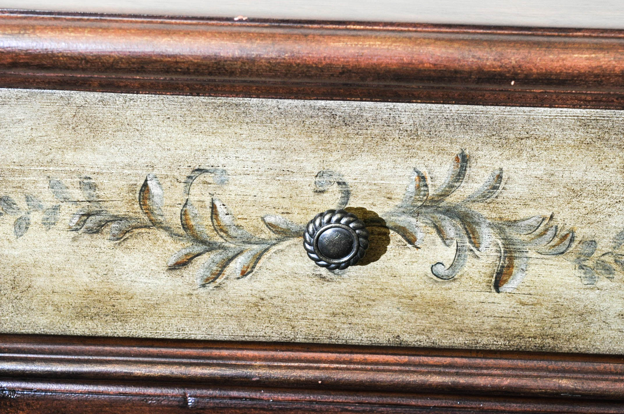 Distressed Painted Composite Wood Sideboard
