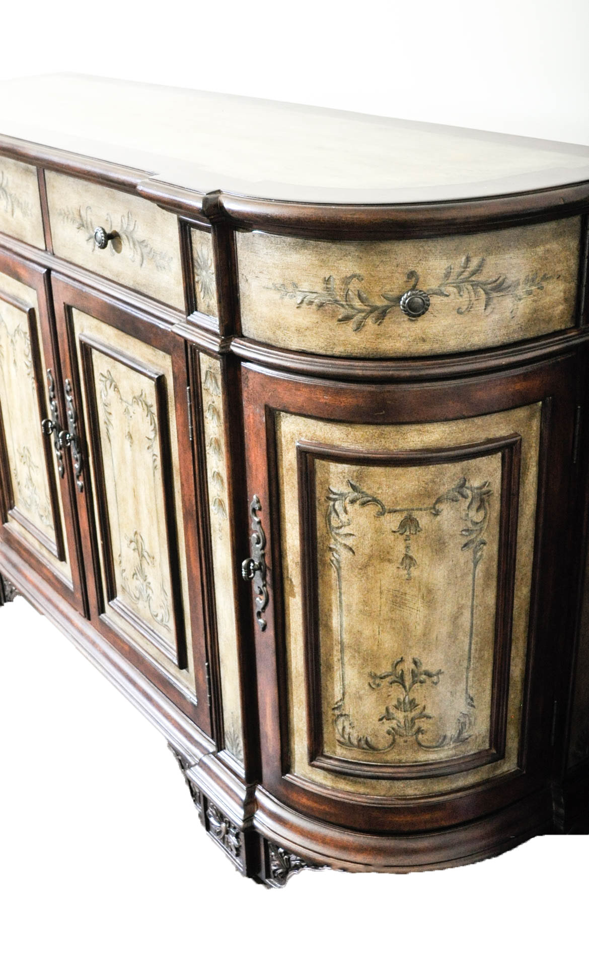 Distressed Painted Composite Wood Sideboard