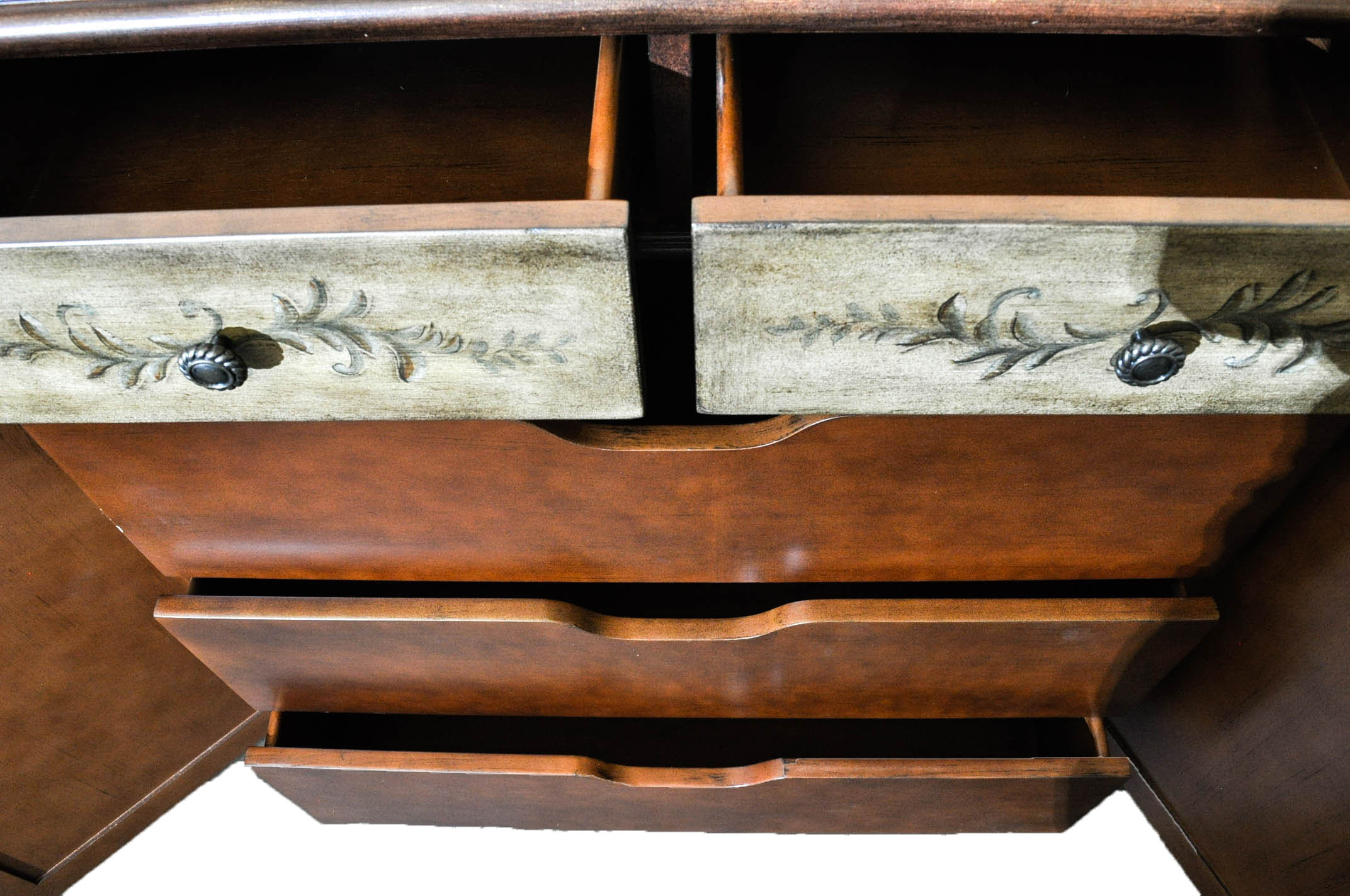 Distressed Painted Composite Wood Sideboard