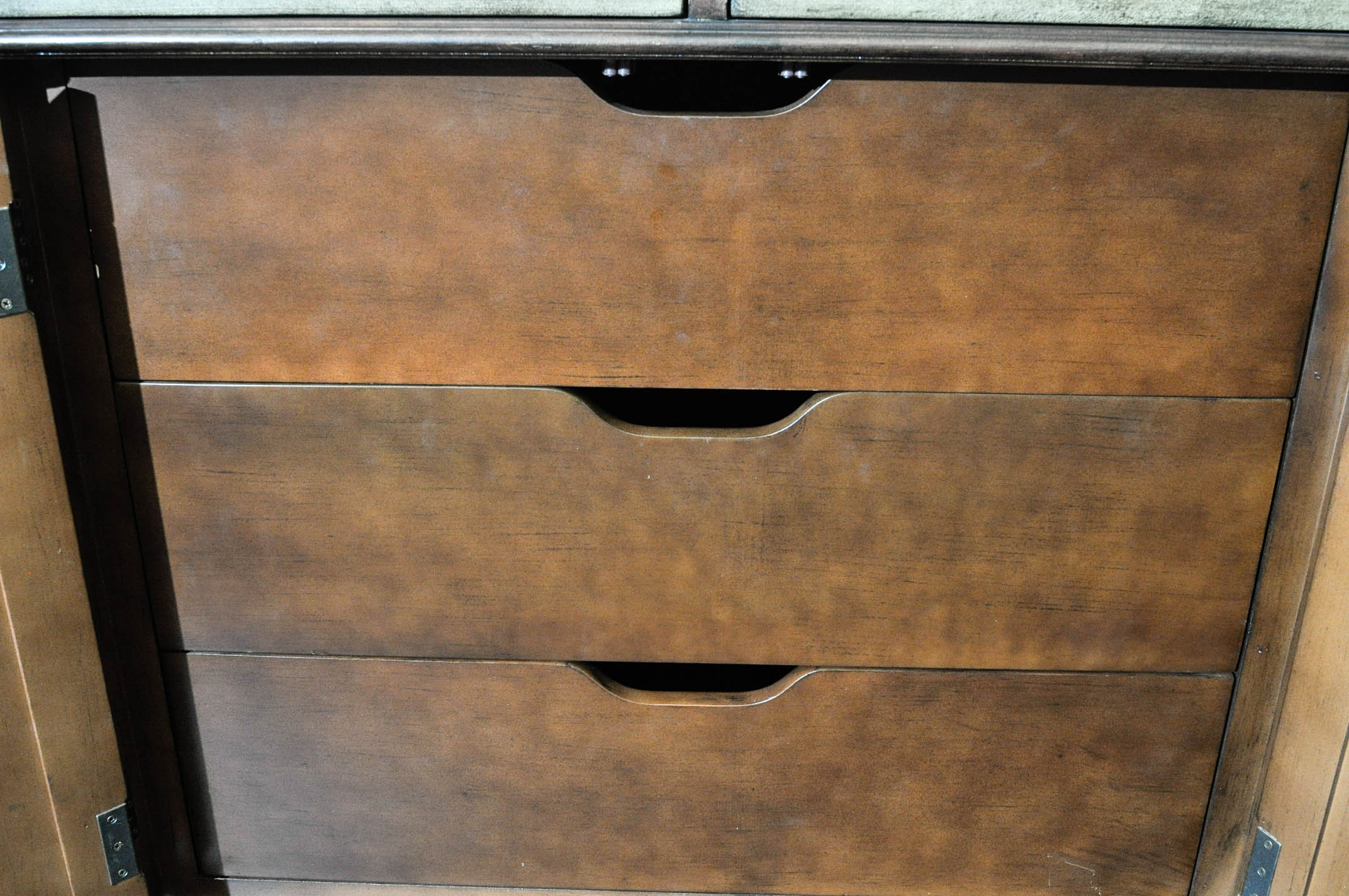 Distressed Painted Composite Wood Sideboard