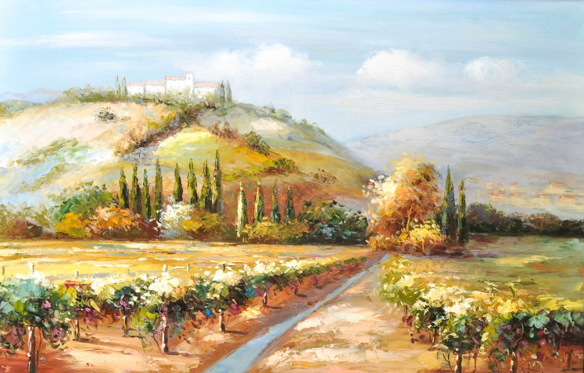 Original Framed Landscape Oil Painting