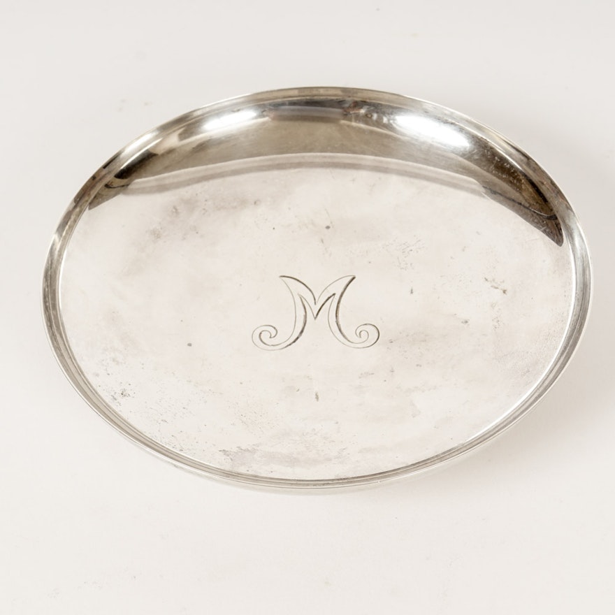 Tiffany & Co Sterling Monogrammed Dish