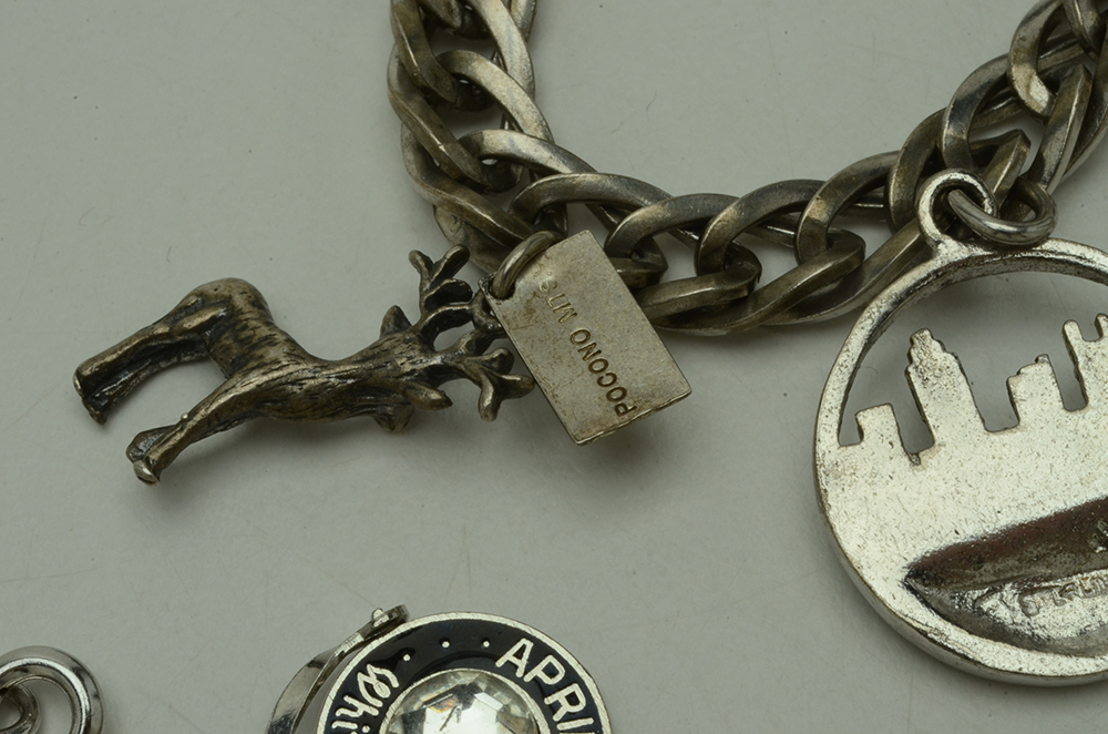 Three Sterling Charm Bracelets