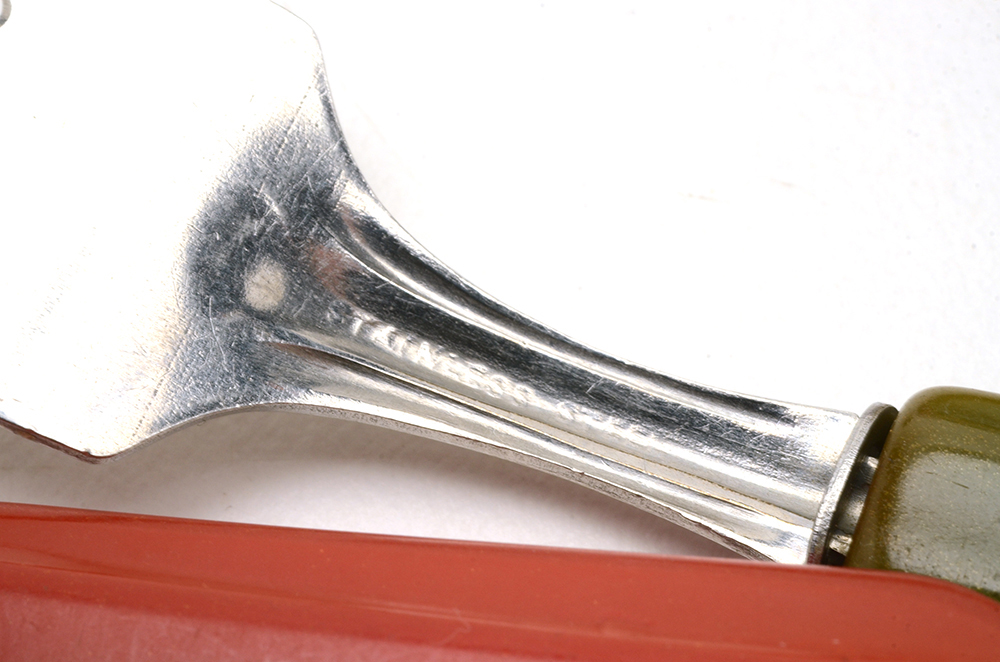 1940s Children's Spoon and Fork Sets with Bakelite Handles