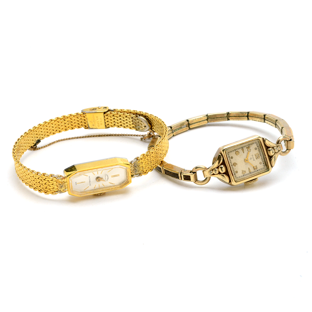 Vintage Women's Gold Filled Guildcrest and Elgin Watches