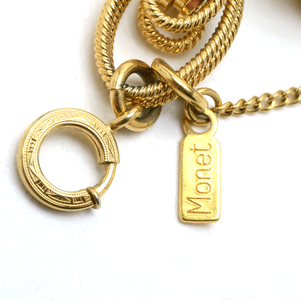 Charm Bracelets Marino Articulated and Monet Vintage High School