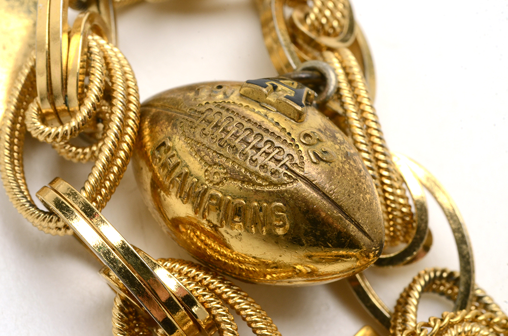 Charm Bracelets Marino Articulated and Monet Vintage High School