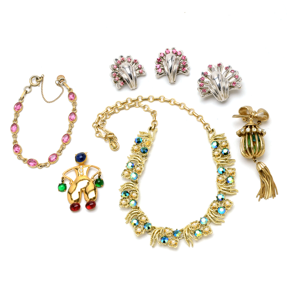 Mid Century Coro Jewelry and Catamore Bracelet