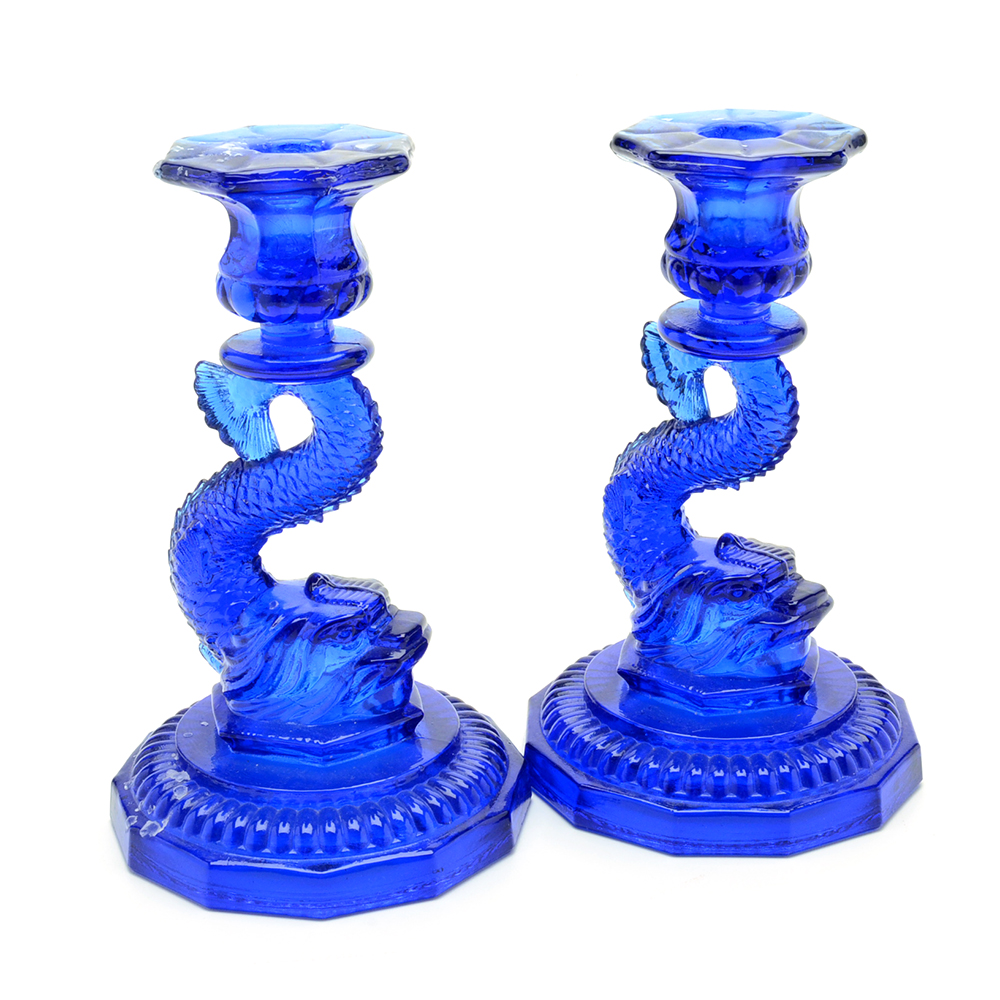 Cobalt Blue Candleholders