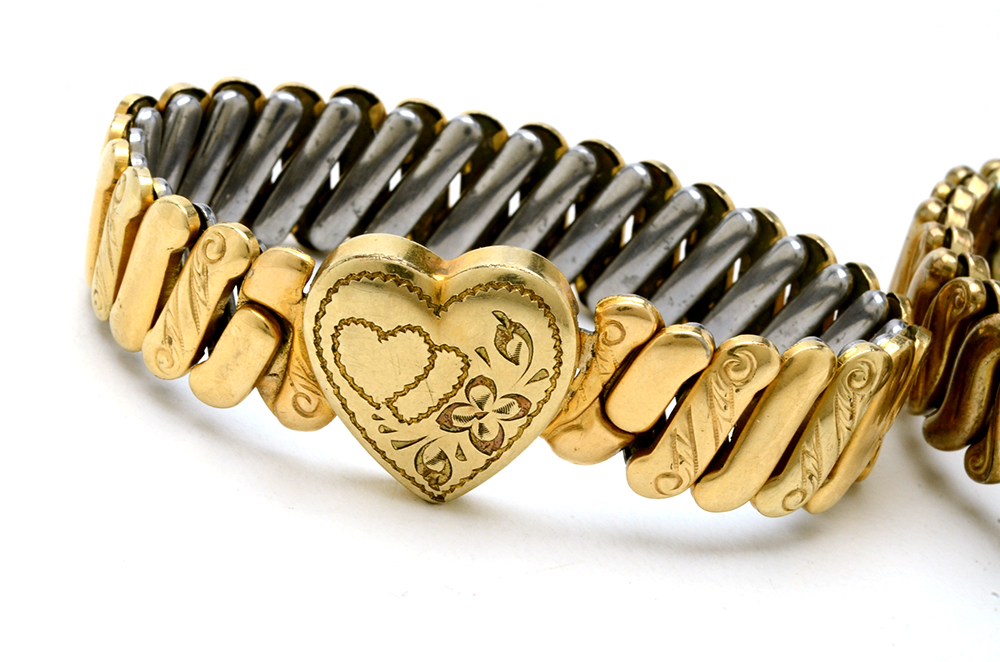 Three Gold Filled Sweetheart Expansion Bracelets