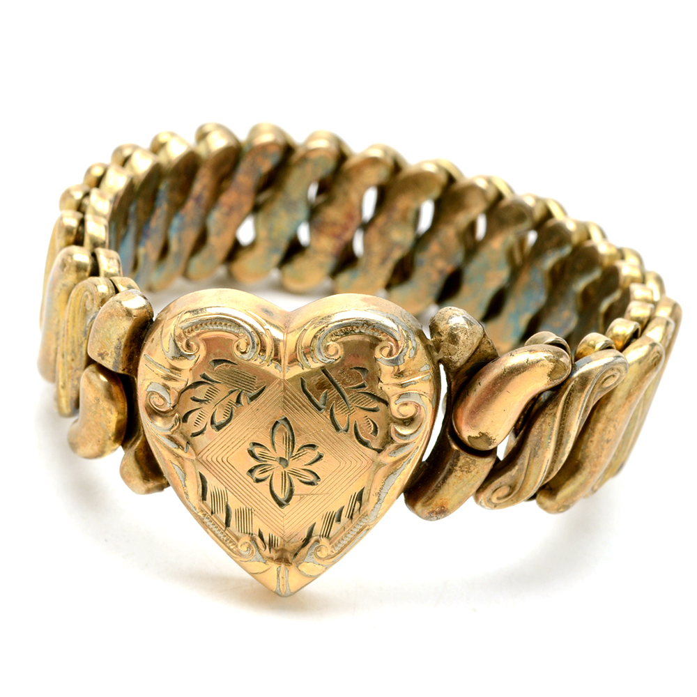 Three Gold Filled Sweetheart Expansion Bracelets
