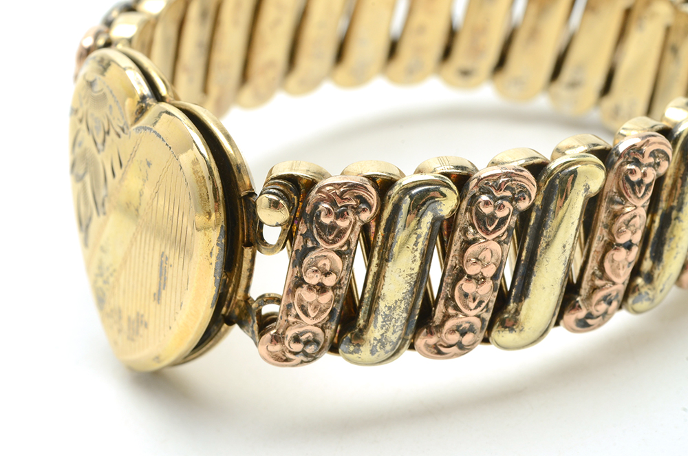 Three Gold Filled Sweetheart Expansion Bracelets