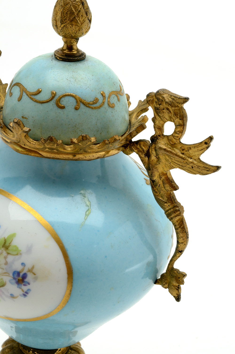 Vintage Miniature Hand Painted Porcelain Urn