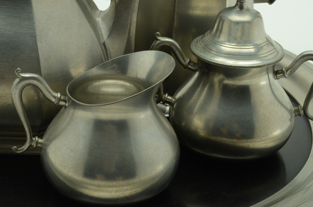 Vintage Assorted Pewter Coffee and Tea Service