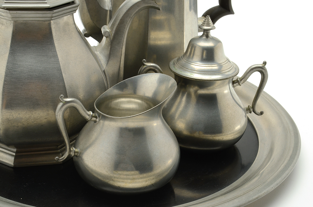 Vintage Assorted Pewter Coffee and Tea Service