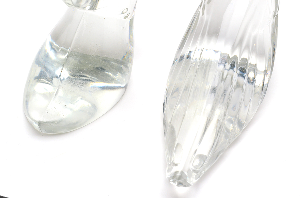 Vintage Heisey Glass Geese Figurines