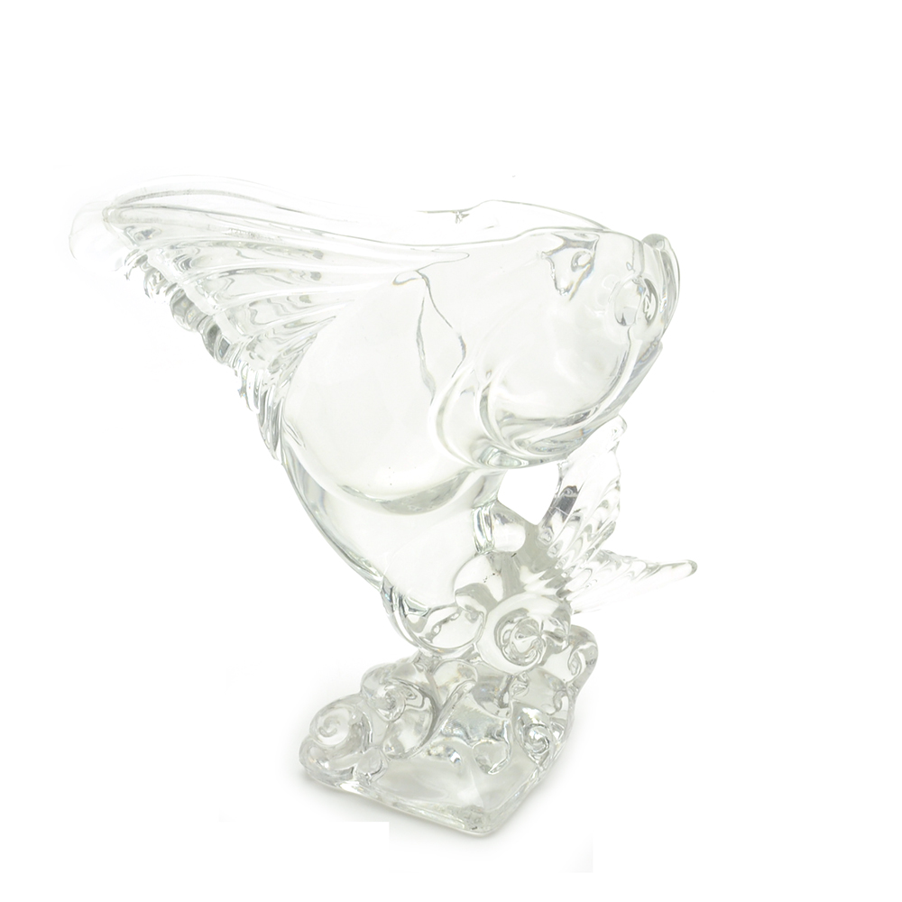 Vintage Heisey Glass Fish Vase