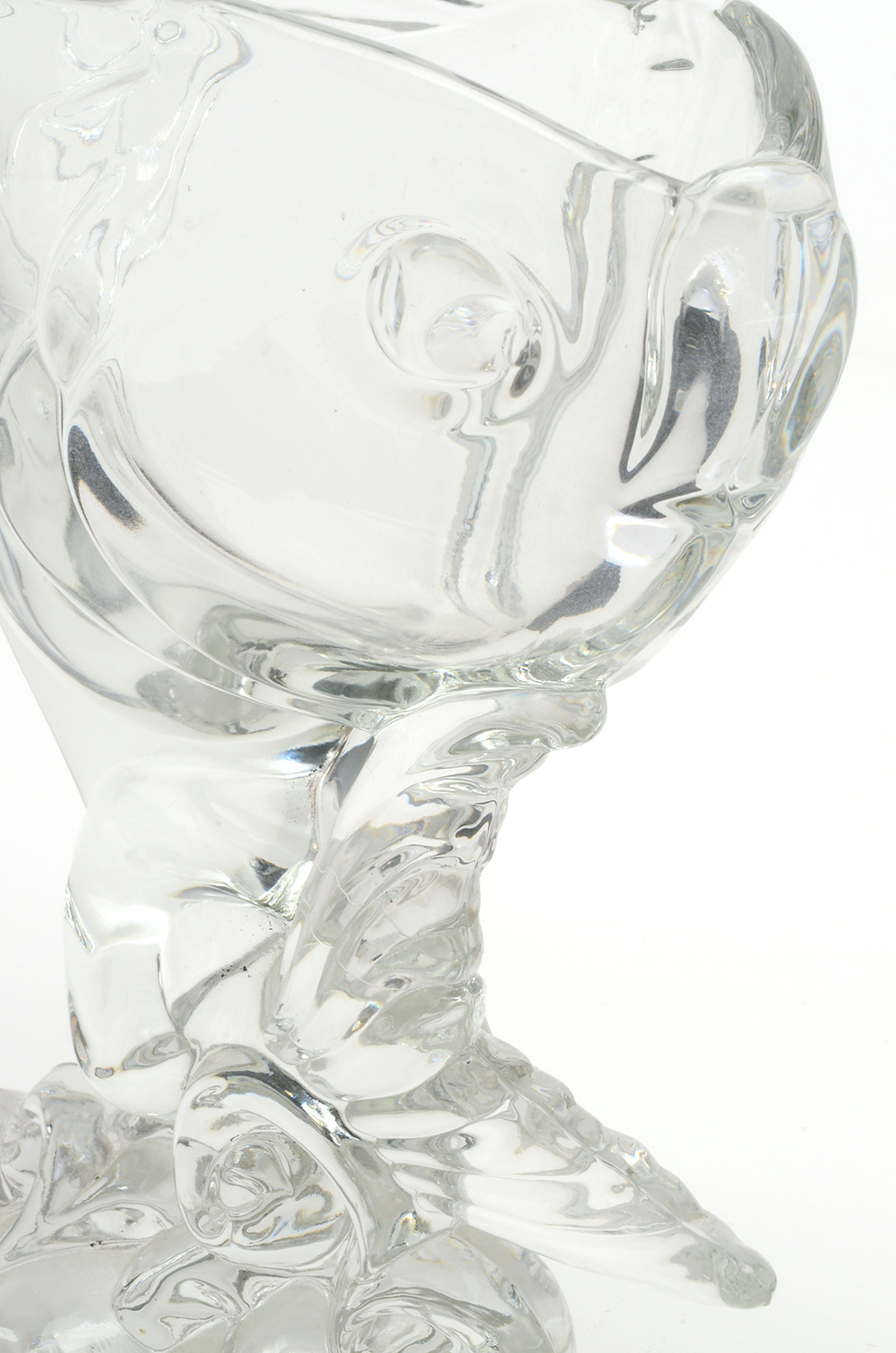 Vintage Heisey Glass Fish Vase