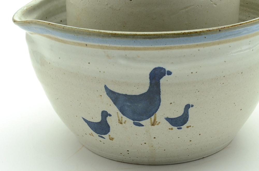 Stoneware Batter Bowl and Jug