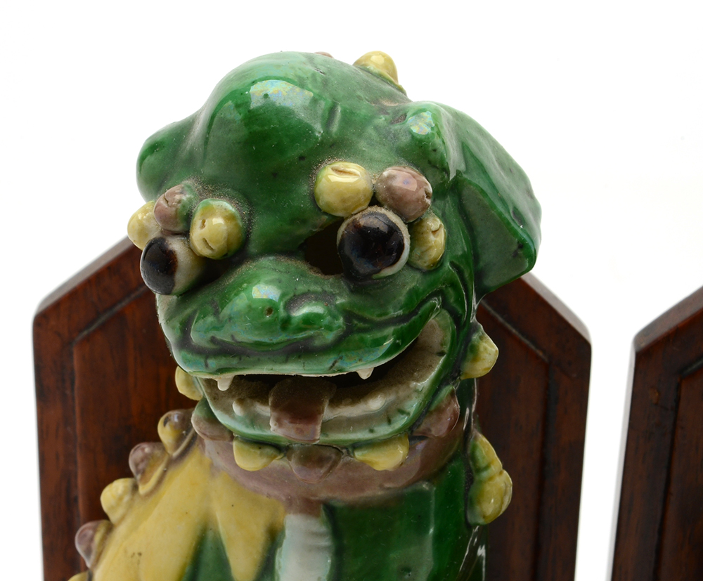 Ceramic Guardian Lion Bookends