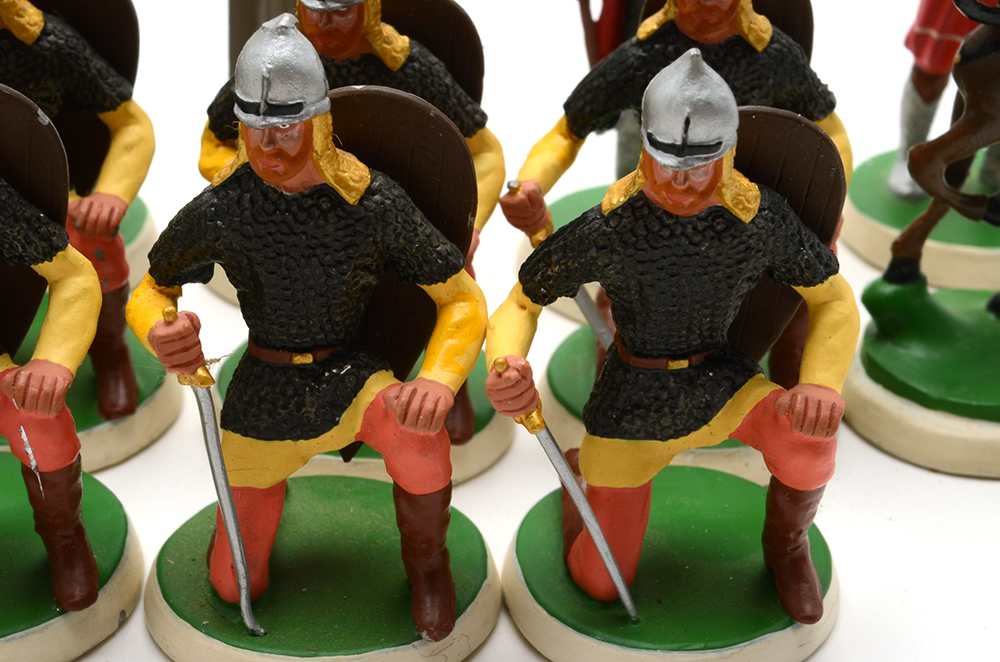 Painted Lead Chess Set