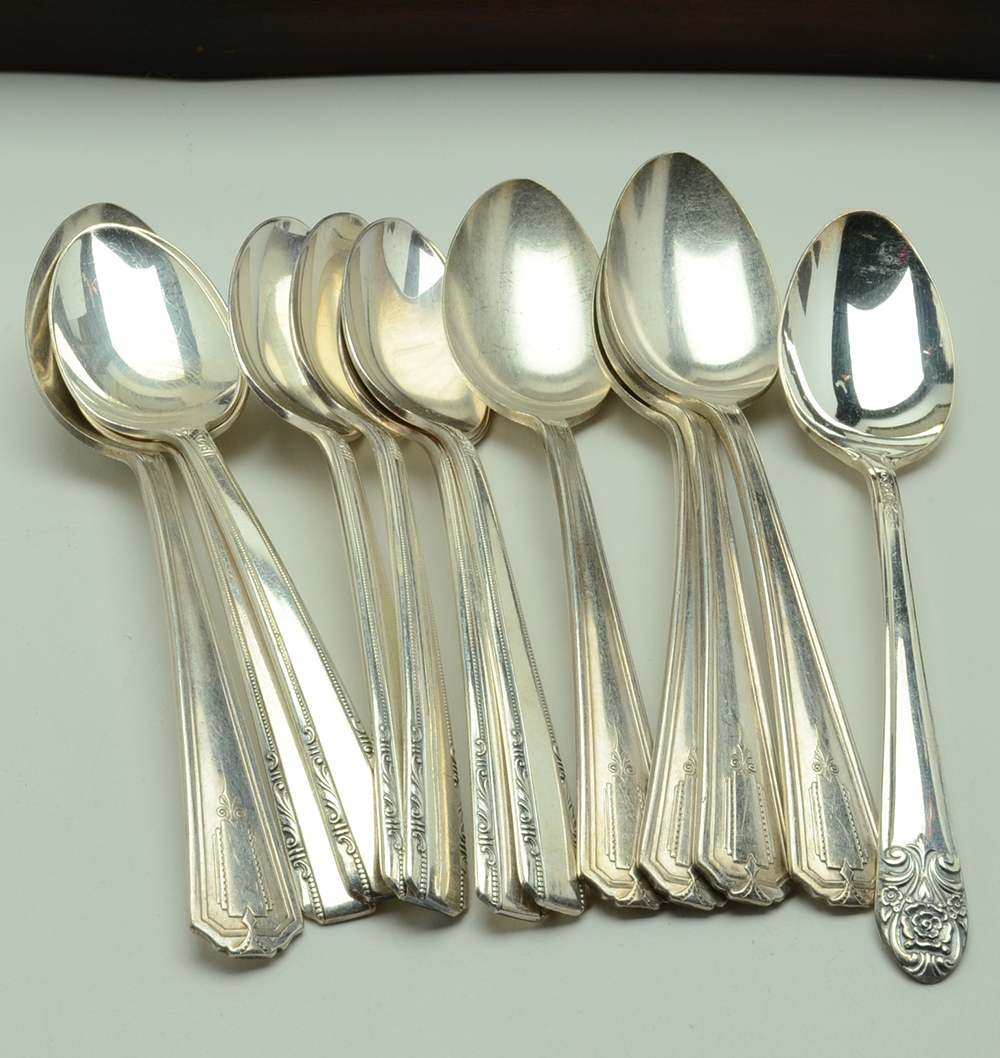 Vintage Silver Plated Flatware Assortment