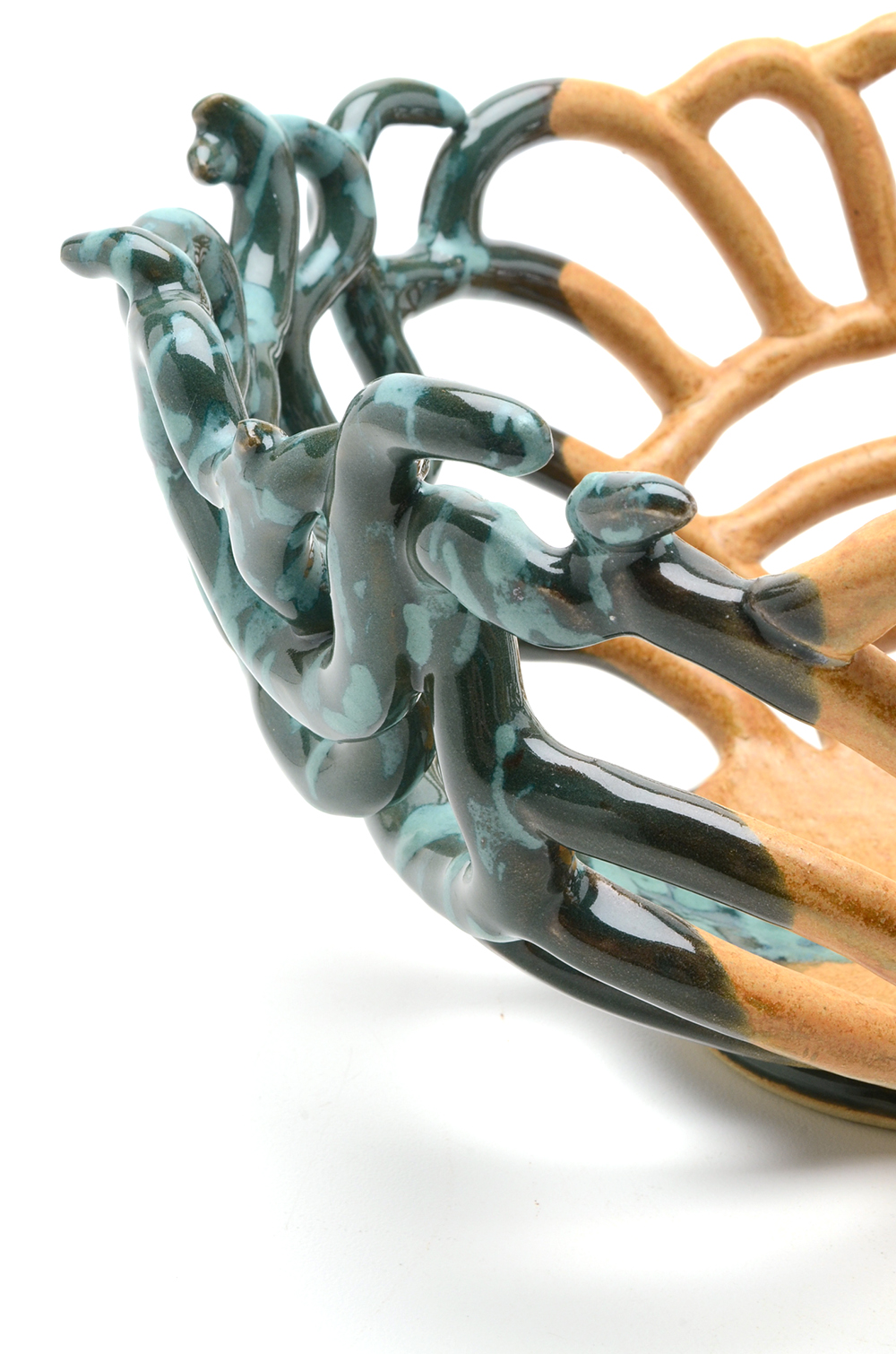 Pottery Basket made by "Sam Brown"