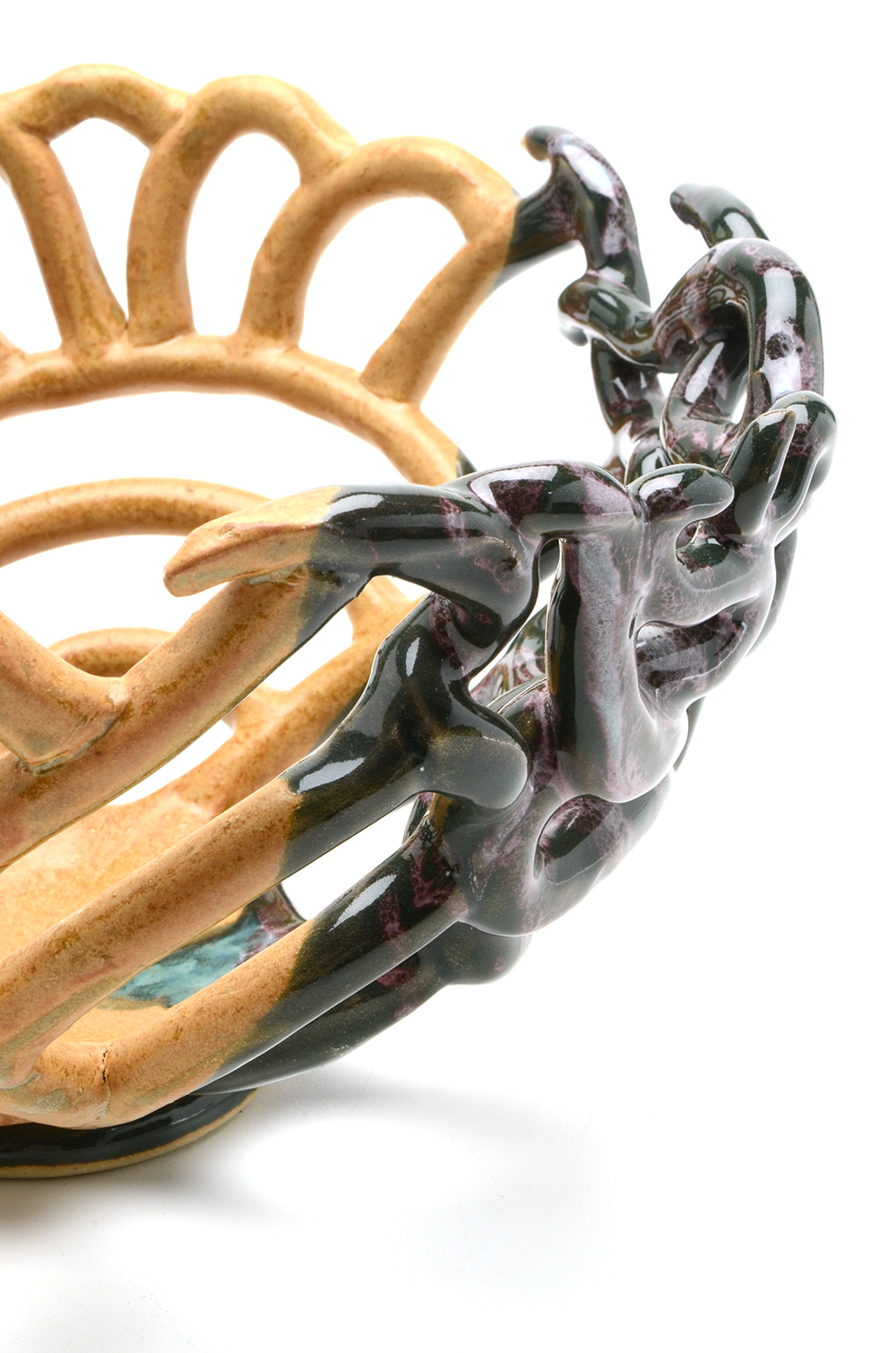 Pottery Basket made by "Sam Brown"