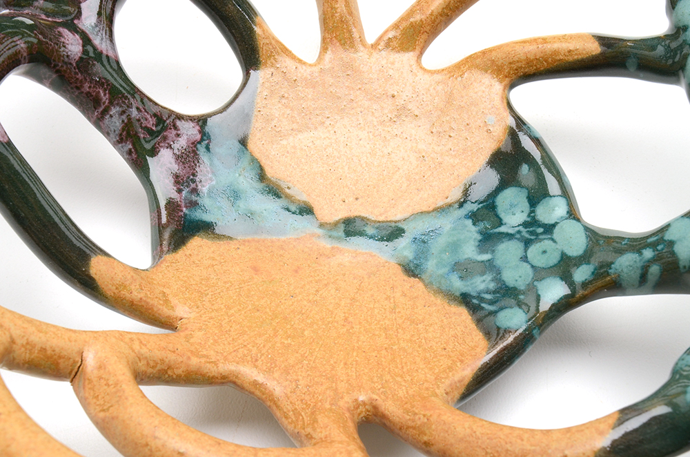 Pottery Basket made by "Sam Brown"