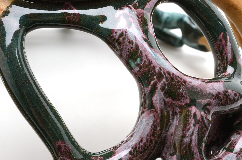 Pottery Basket made by "Sam Brown"